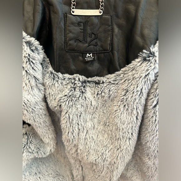 J2 Faux Black Leather Jacket - Picture 3 of 10